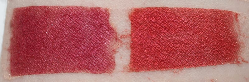 Silk Naturals Slow Burn, Wildfire swatches