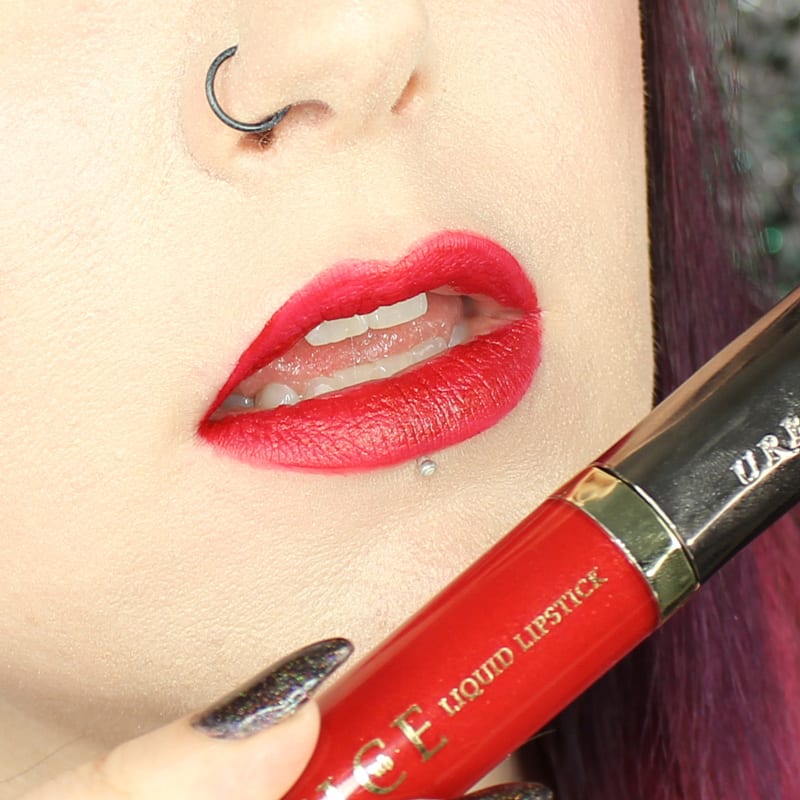 Urban Decay Vice Lipstick Trap Queen swatch on pale skin