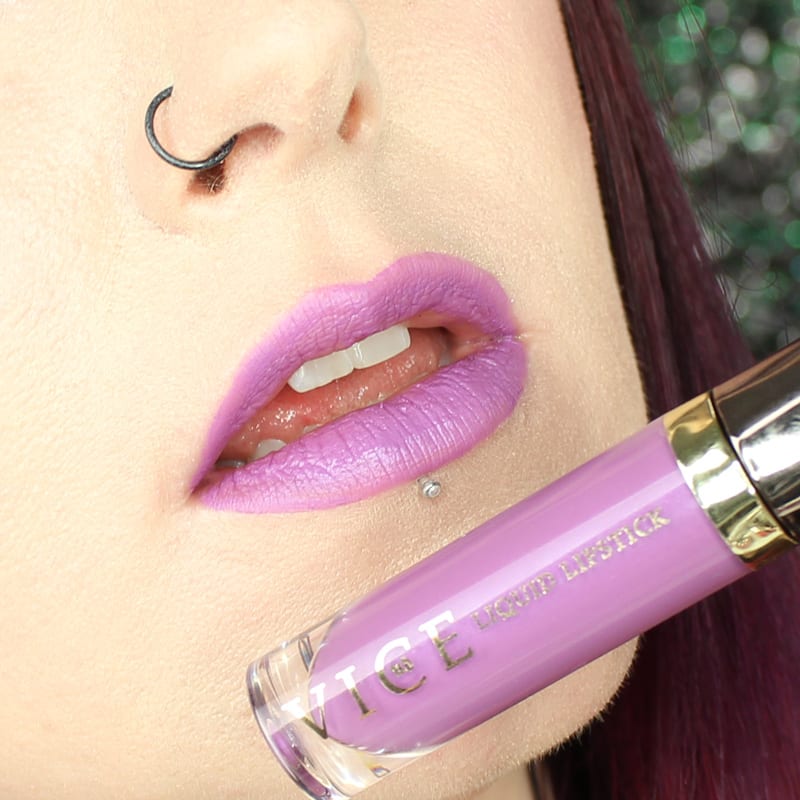 Urban Decay Vice Lipstick Twitch swatch on pale skin