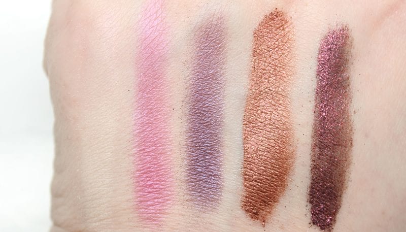 Urban Decay Spring 2017 Eyeshadow Singles - Blonde, 1985, Vice, Midnight Blast, Extragalactic swatches