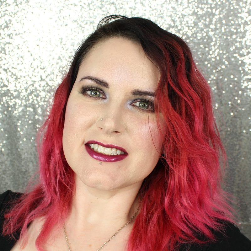 Makeup Geek Foiled Lip Gloss in Drumroll swatch