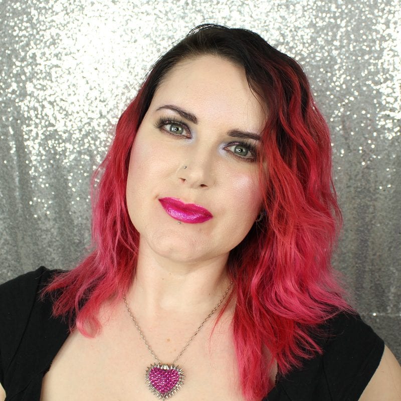 Makeup Geek Foiled Lip Gloss in Groupie swatch