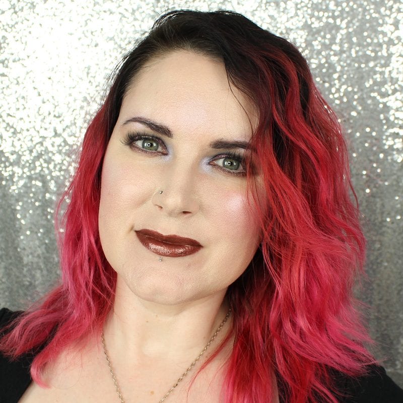 Makeup Geek Foiled Lip Gloss in Headliner swatch