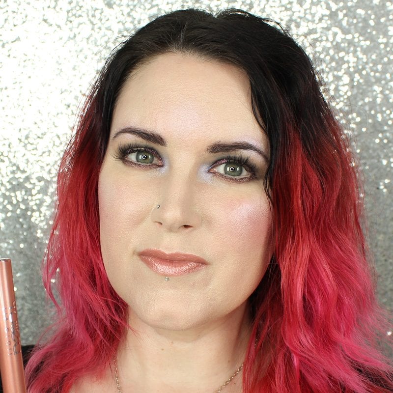 Makeup Geek Foiled Lip Gloss in VIP swatch