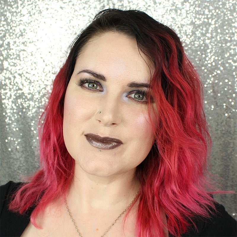 Makeup Geek Foiled Lip Gloss in Vinyl swatch