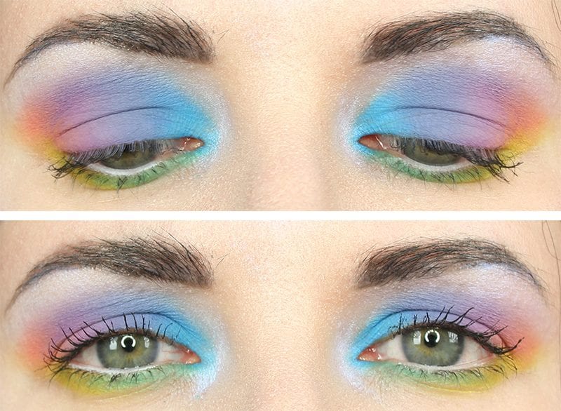 Kat Von D Pastel Goth Rainbow Tutorial