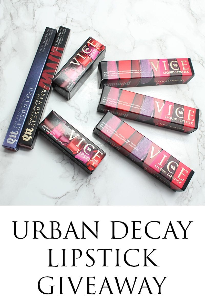 Urban Decay Lipstick Giveaway