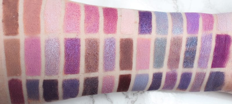 Best Purple Eyeshadows, Lipsticks and Blush - Purple Eyeshadow Swatches 4
