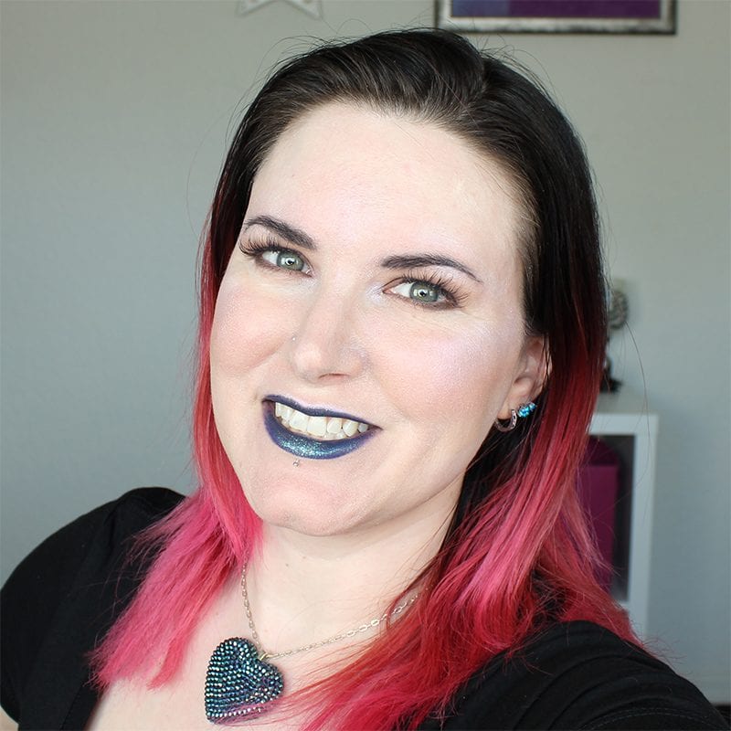 Wearing Urban Decay Vice Lipstick in Heroine with Ritual and Litter Special Effects Topcoat, matching my Bunny Paige necklace