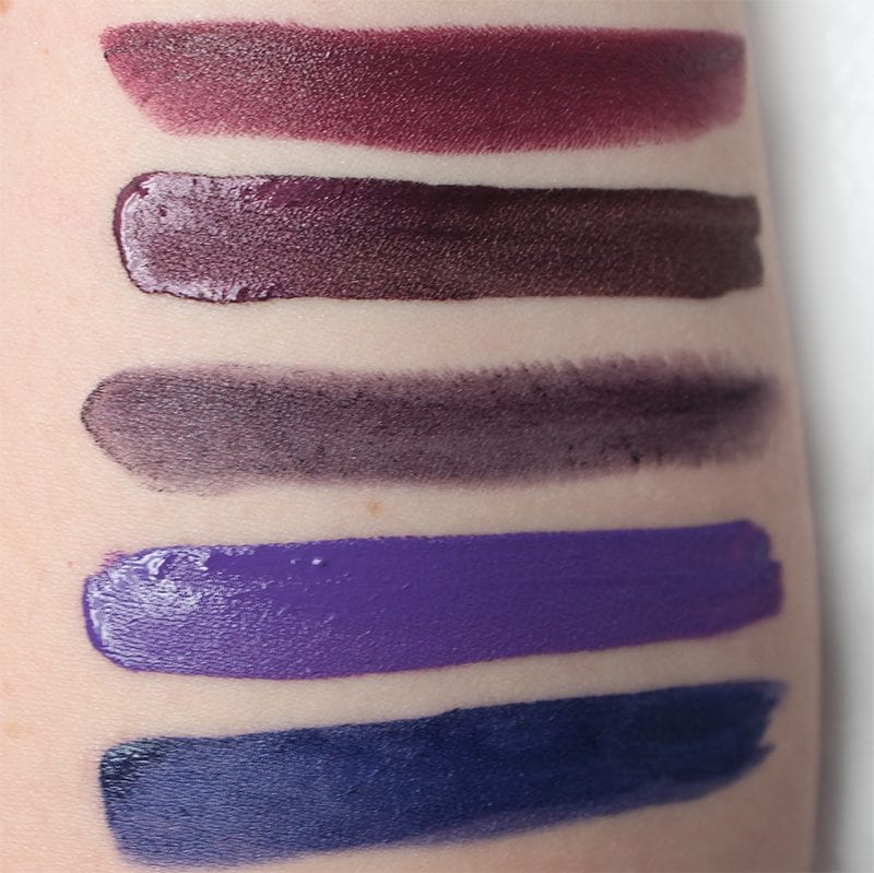 Best Purple Eyeshadows, Lipsticks and Blush - Purple Lipstick Swatches 3