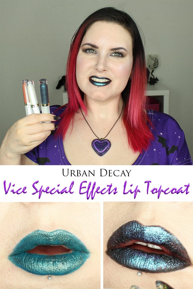 Today I'm sharing my Urban Decay Vice Special Effects Lip Topcoat video with you. I did lip swatches of the 11 shades that I received on my pale skin. The Special Effects Lip Topcoat lipsticks are perfect for lip art. They remind me of Moondust eyeshadows for the lips.