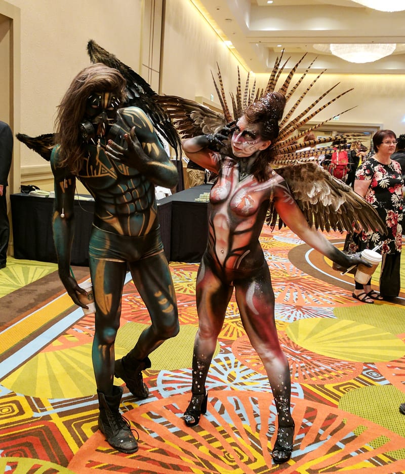 Amazing special effects sci fi fantasy makeup at the Makeup Show