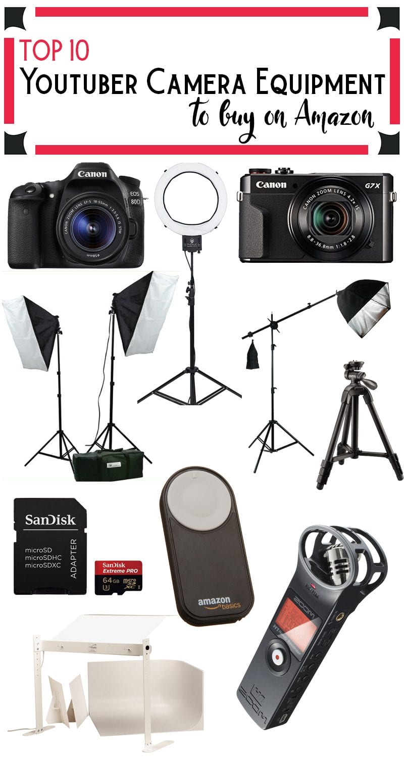 Top 10 Youtuber Camera Equipment on Amazon. I've been blogging for the past 9 years and I've bought almost everything that I use from Amazon. These are all the products that I pesonally use for Youtube and blogging right now.