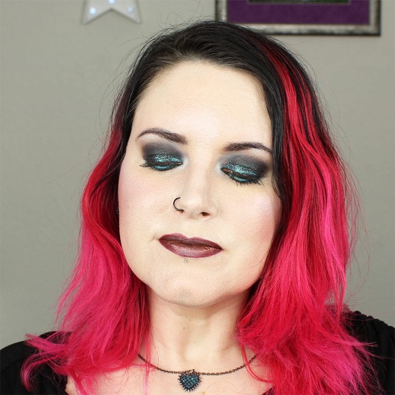 Blackened Blue Smokey Eyes Tutorial for Hooded Eyes