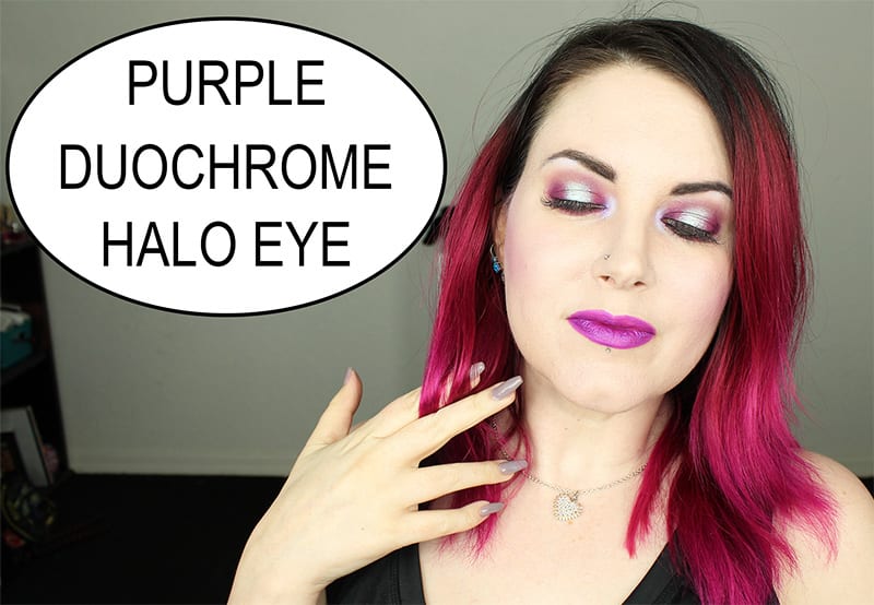 Purple Duochrome Halo Eye Makeup Tutorial for Hooded Eyes