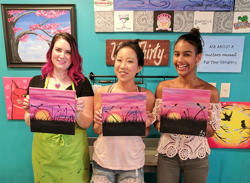 An Afternoon of Painting & Wine with Bottle and Bottega Tampa
