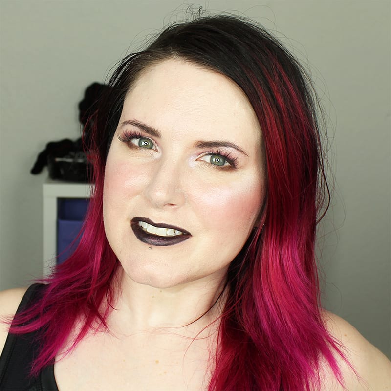 Wearing Urban Decay Bruja on top of Perversion Lipstick and pencil