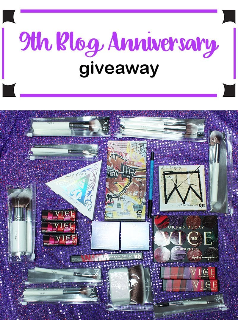 9th Blog Anniversary Giveaway