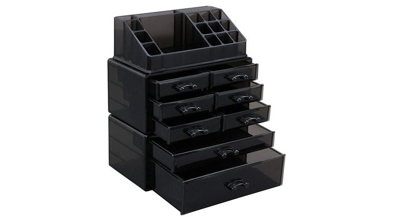 Songmics Black Makeup Organizer