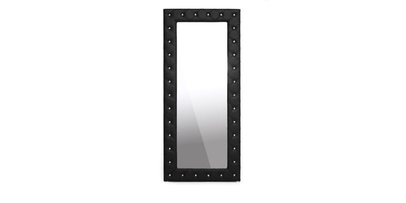 Black Tufted Mirror