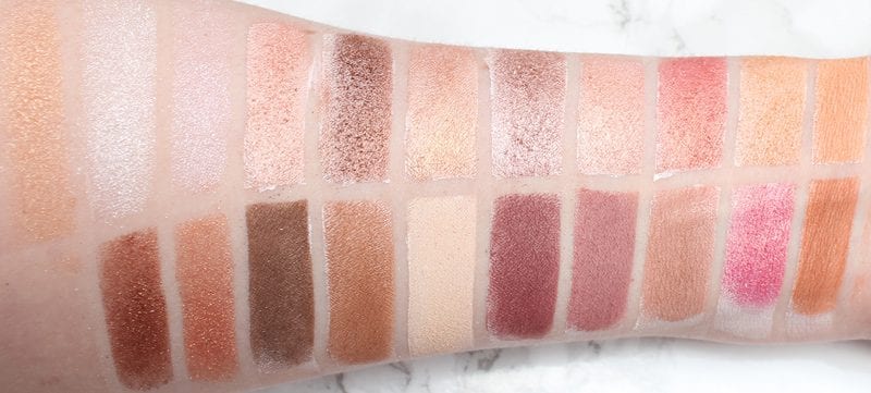 BH Cosmetics Carli Bybel Deluxe Palette Review & Swatches on pale skin