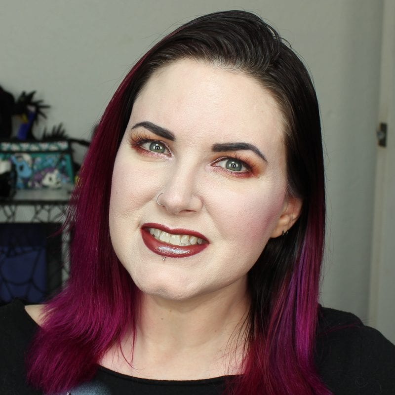 Wearing Urban Decay Epigram Lipstick