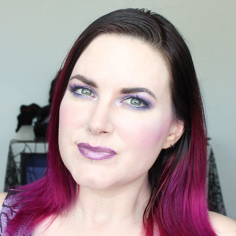 Wearing Kat Von D Roxy Pencil and House of Beauty Stephanie lipstick