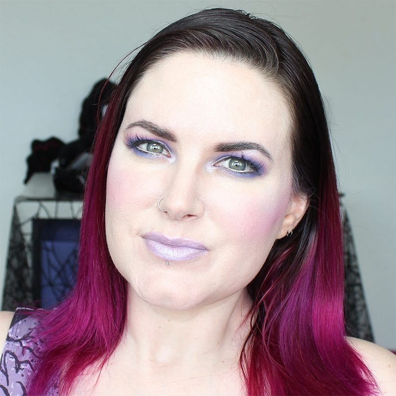 Wearing Kat Von D Coven pencil and House of Beauty Unicorn lipstick