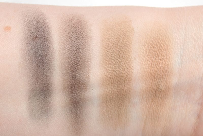 Urban Decay Brow Box Blackout and Blondie Swatches