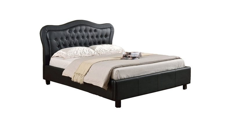 Gothic Black Tufted Bed
