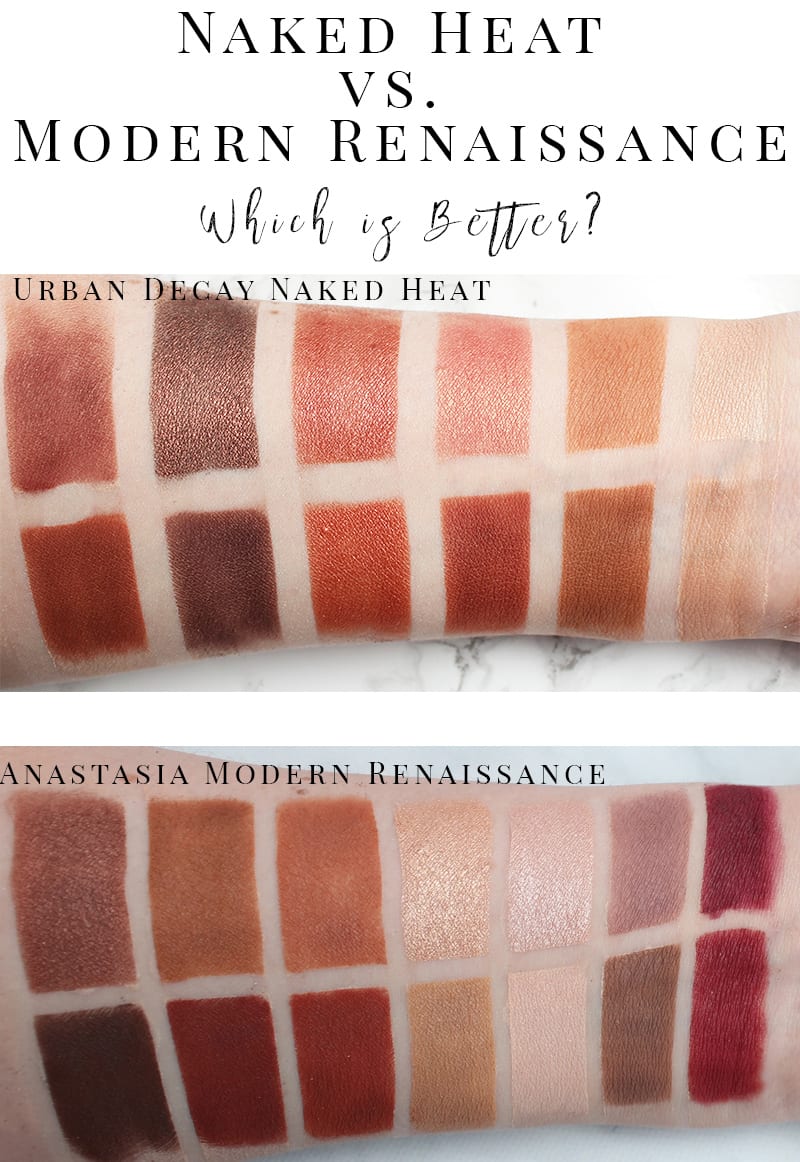 UD Naked Heat vs. ABH Modern Renaissance. Which is better? Which palette is right for you? This article answers that question!