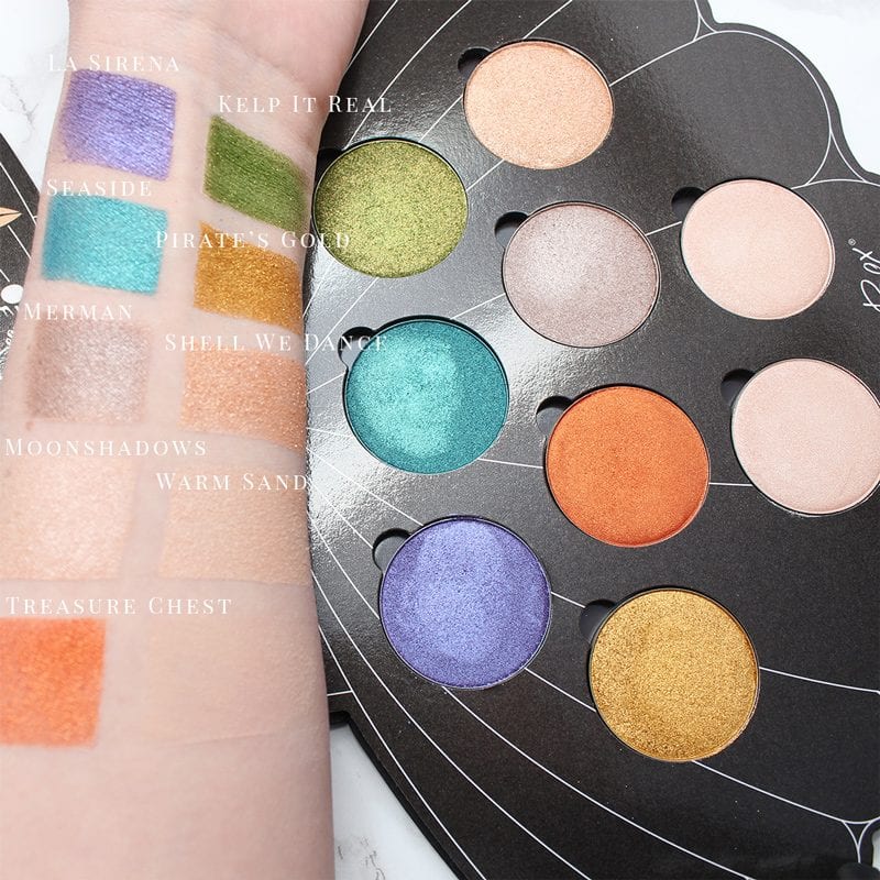 Saucebox Mermaid Life Eyeshadow Palette Swatches