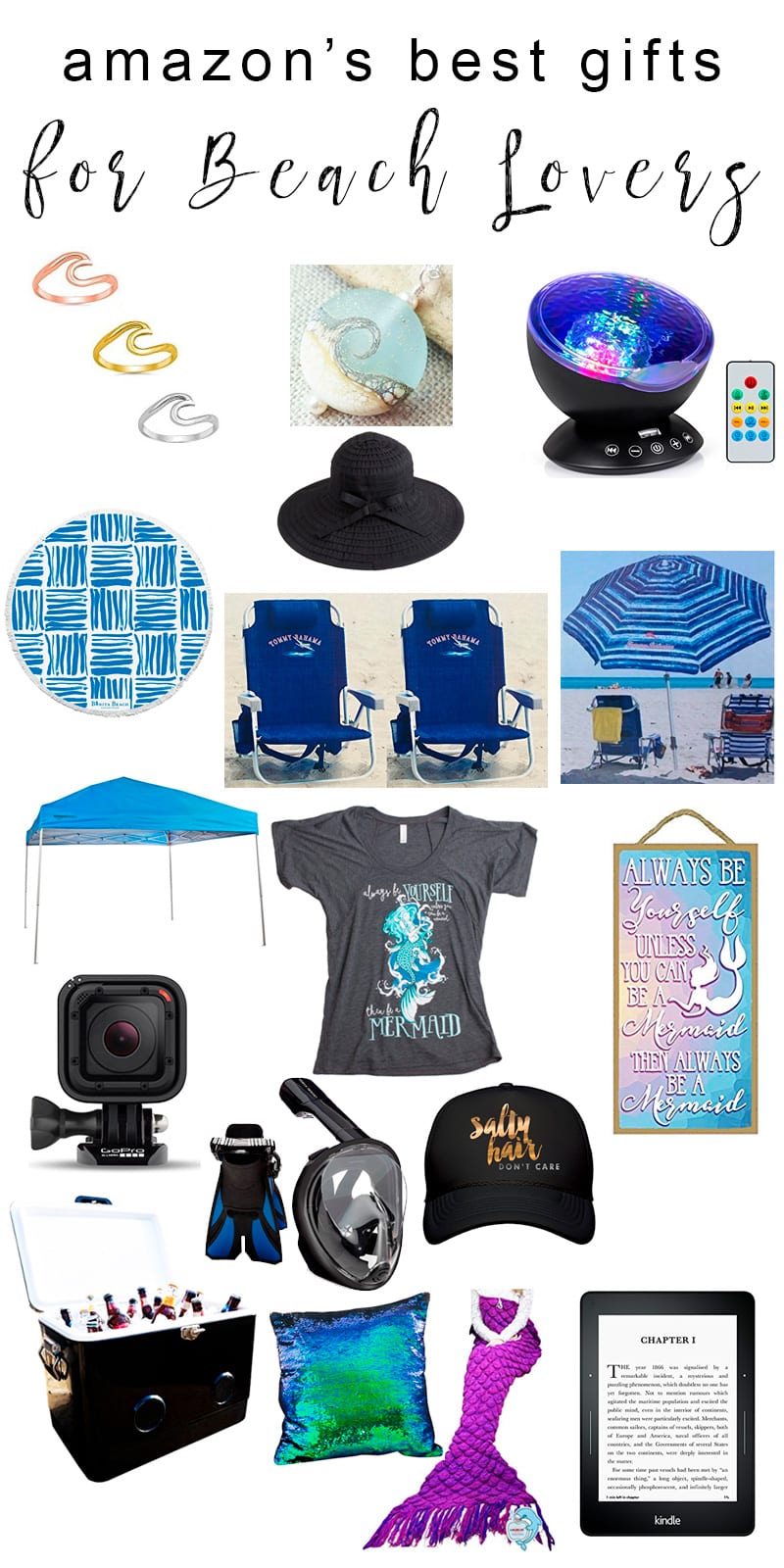Amazon's Best Gifts for Beach Lovers. Have someone in your life who loves the ocean, thinks they're a mermaid, or enjoys spending the day at the beach? Check out The Best Gifts for People Who Love the Beach