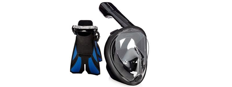 Snorkel Mask and Diving Fins