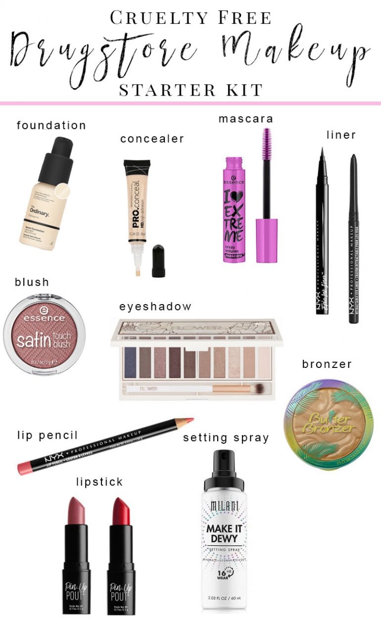 Cruelty Free Drugstore Makeup Starter Kit - A Beginner's Guide to Beauty