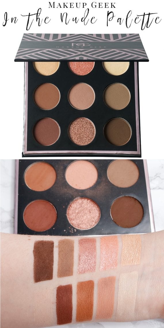 Makeup Geek In The Nude Palette Review Swatches On Pale Skin