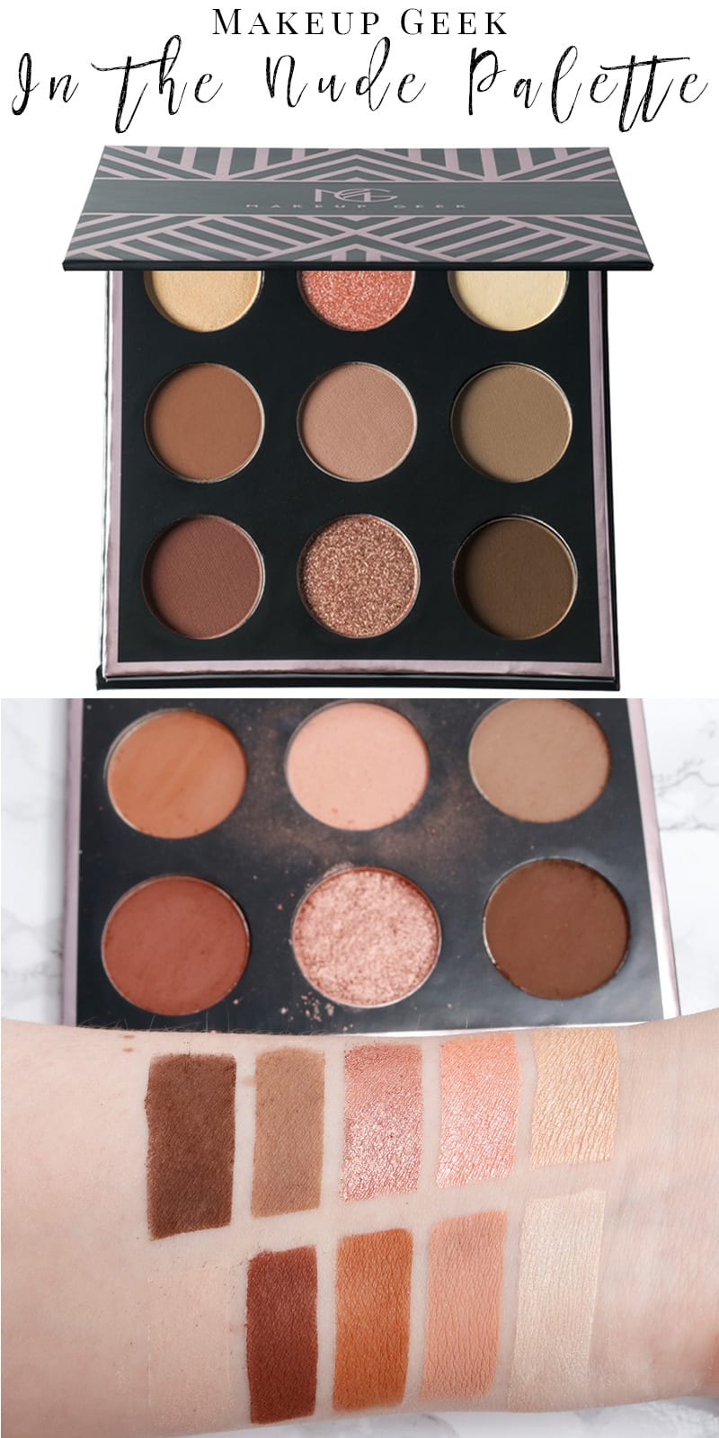 Makeup Geek In the Palette & Swatches on Pale