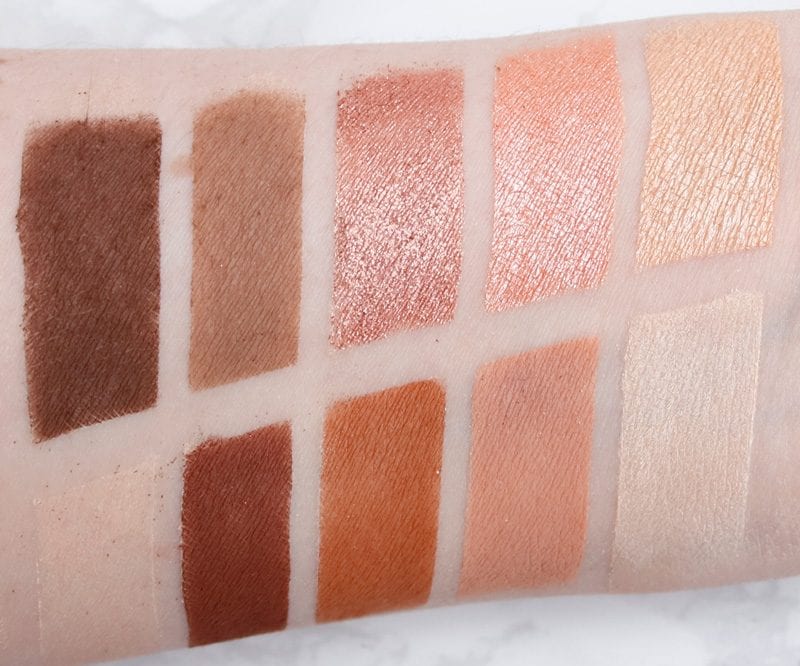 Makeup Geek In the Nude Palette Swatches