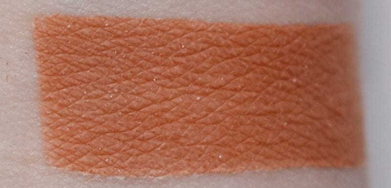 Stila Velour swatch on pale skin