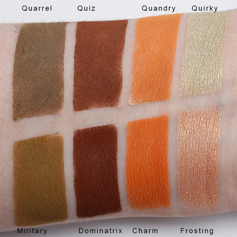 Silk Naturals Avant-Garde Palette dupes for Jeffree Star Androgyny palette swatches