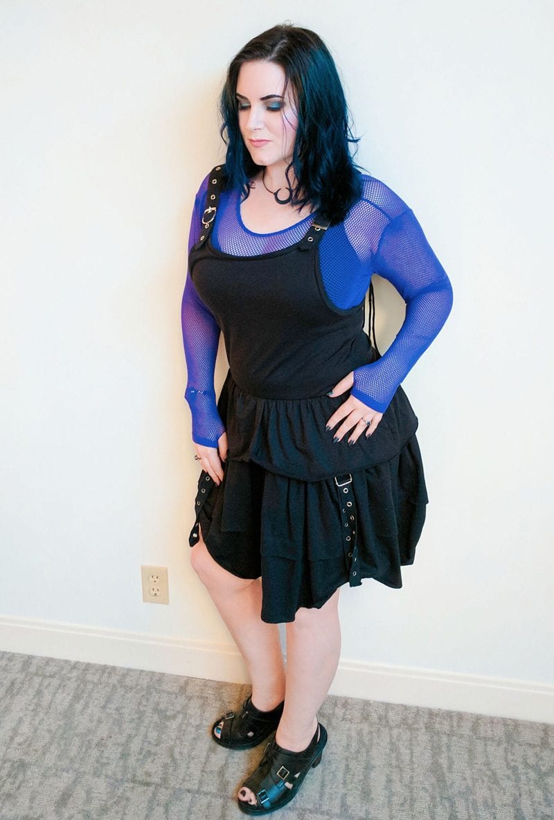 8-Bit Bash Black & Purple Goth Outfit