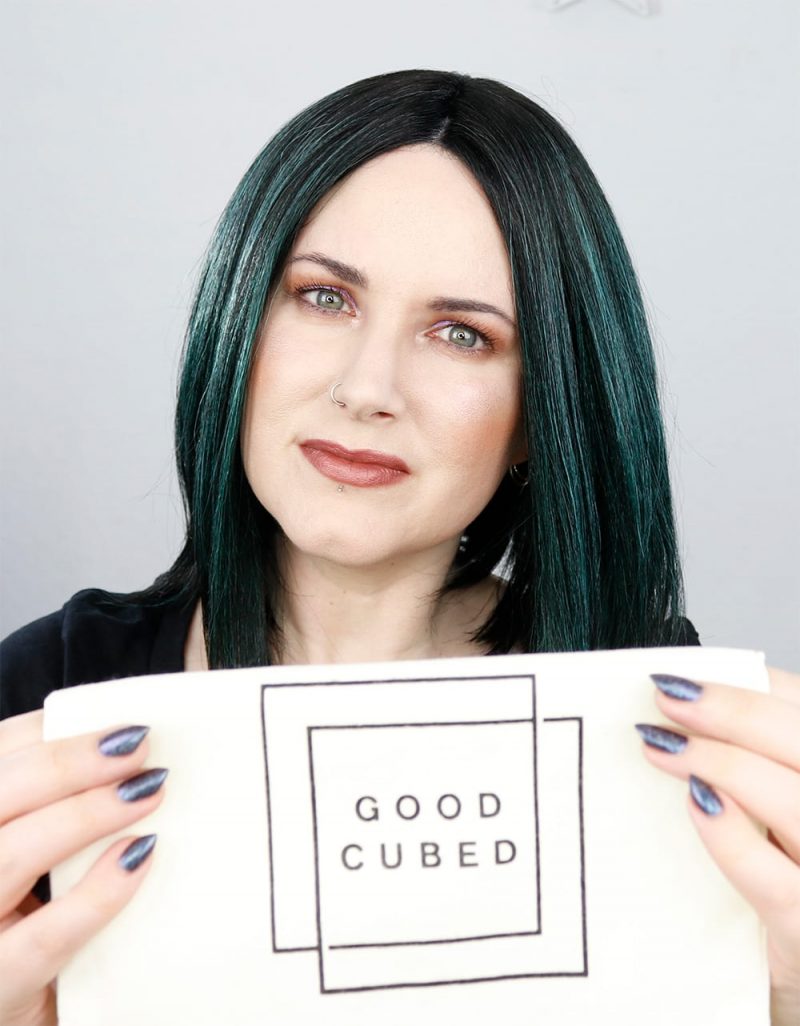 Wearing Cruelty Free Clean Beauty from Good Cubed