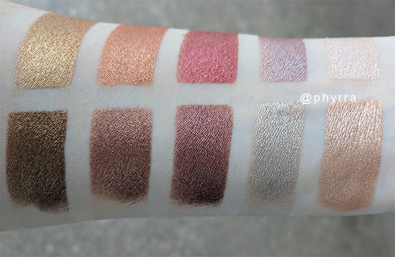 Urban Decay Heavy Metals Palette Swatches