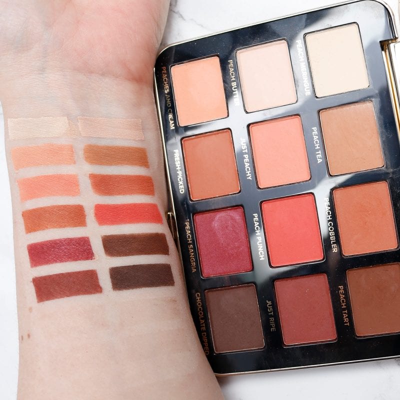 Too Faced Just Peachy Mattes Palette Review Swatches Looks