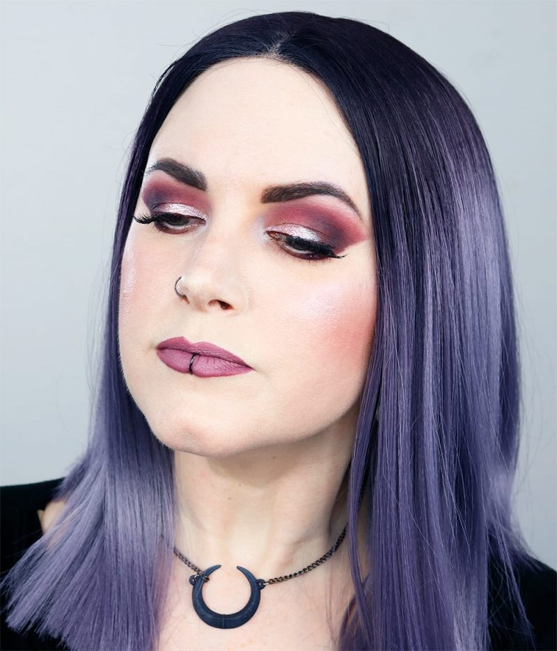 Glittery Blackened Berry Tutorial