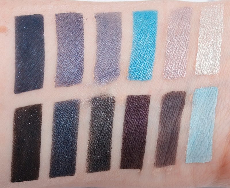 Nyx In Your Element Wind Palette swatches