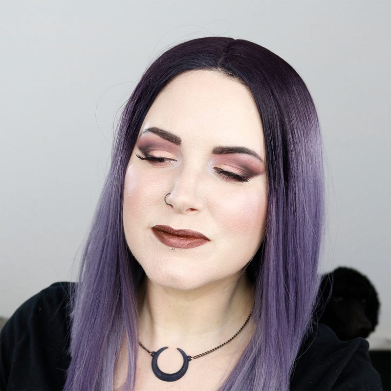 Melt She's in Parties Stack Tutorial - A beautiful mauve purple duochrome tutorial for hooded or downturned eyes