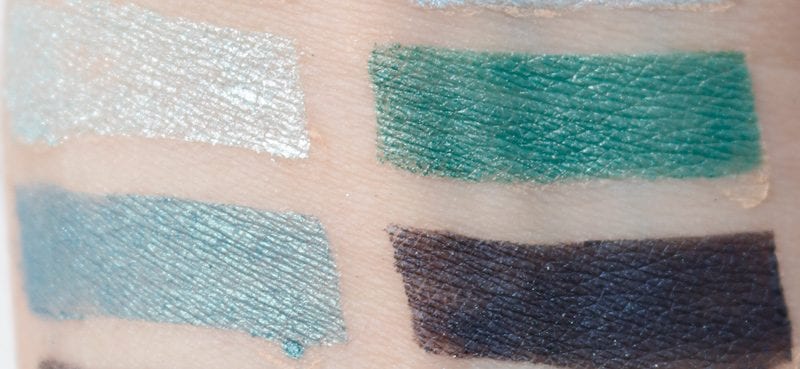Nyx In Your Element Water Palette swatches on pale skin