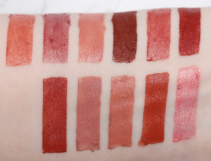 Silk Naturals Winter 2017 Collection Lip Color Swatches