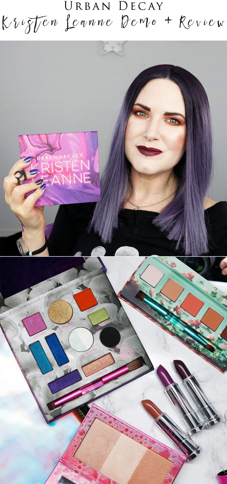 Urban Decay Kristen Leanne Collection Review + Demo of all Shades on my eyes and face!